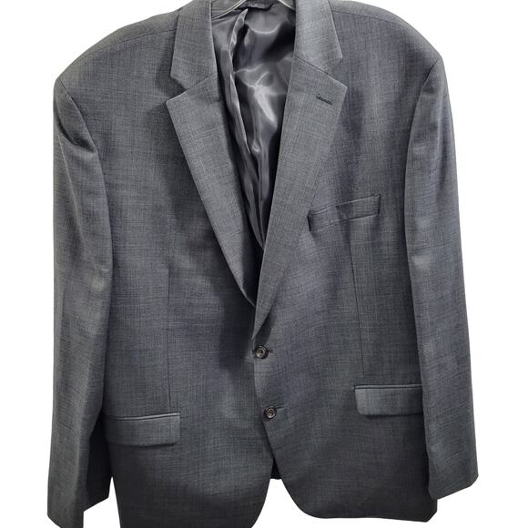 Lauren Ralph Lauren Gray 100% Wool Natural Stretch Sports Jacket Size 48R 11924 - Picture 2 of 10